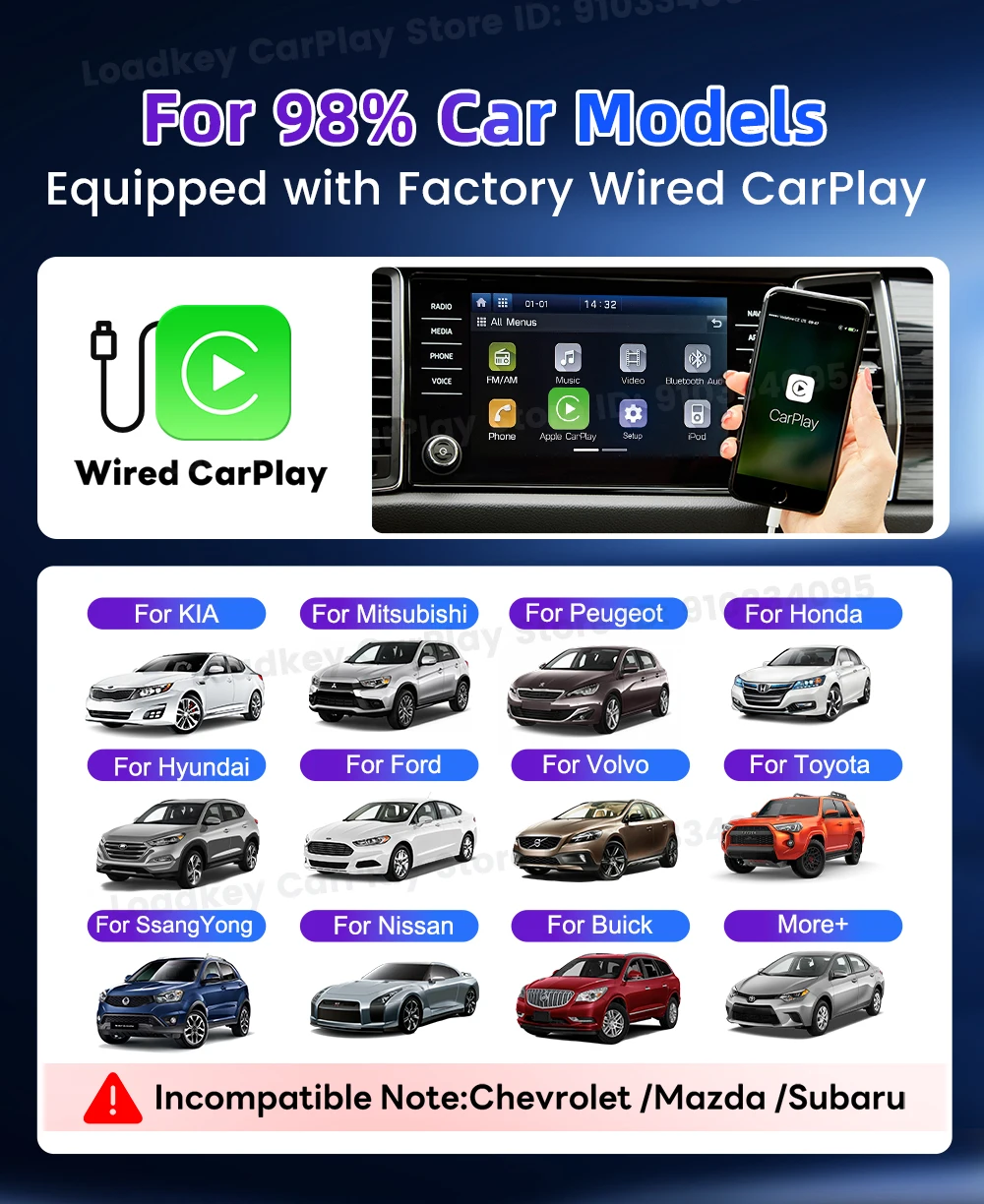 Carlinkit FireDrive Link Konvertieren Sie kabelgebundene CarPlay in HDMI für Fire TV Stick Streaming Car Entertainment Solution Schnelle und einfache Einrichtung – Detail 4