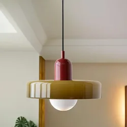 Nordic Macaron Glass Pendant Light  Modern Chandelier For Dining Room Kitchen Island Bedside Home Decor Hanging Ceiling Lamps