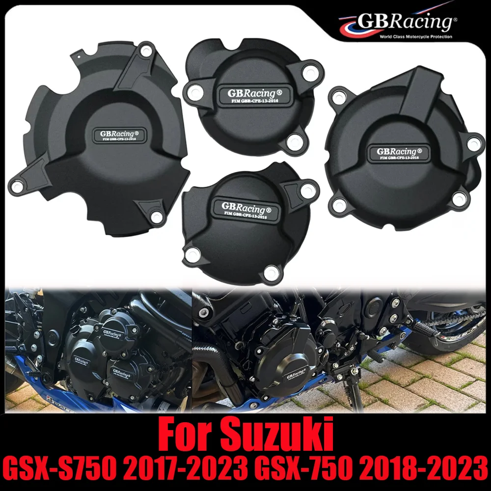 

For Suzuki GSX-750 2018-2023 GSX-S750 2017-2023 Motorcycle Engine Protection Cover Clutch Cover Accessories GBRacing