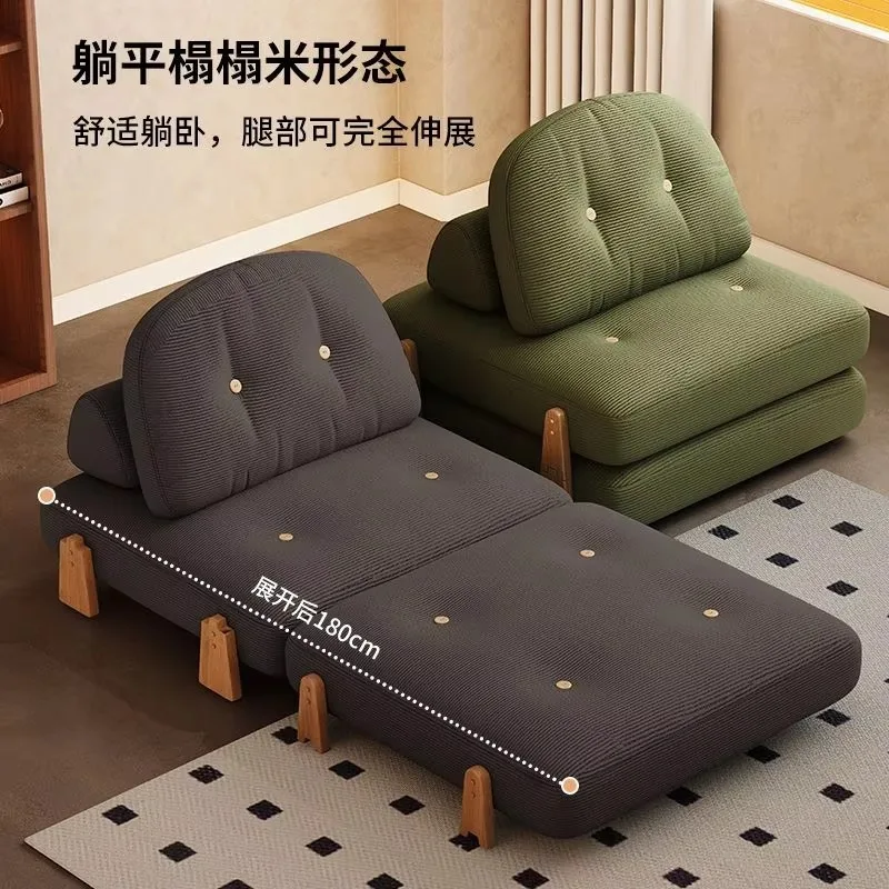 

Кремовый диван-кровать для небольшой квартиры, модульный комбинированный диван-кровать в форме блока тофу, двухфункциональный диван-татами для гостиной