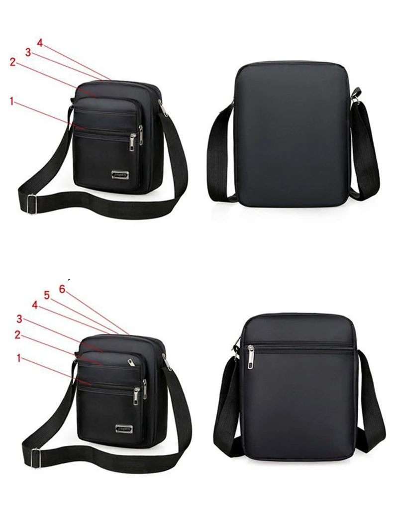 2024 Populaire Crossbody Tassen Voor Heren Nylon Casual Schoudertassen Winkelen Vissen Toerisme Sporttas Groothandel Dropshipping