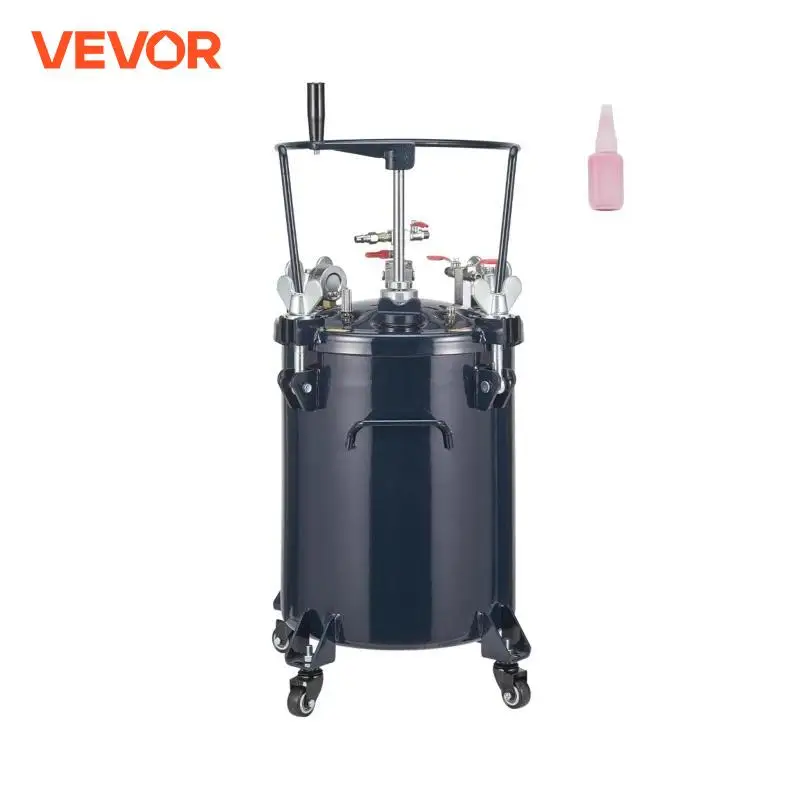 VEVOR 30L Spray Paint Pressure Pot Tank Air Paint Pressure Pot Metal Rack Leak Repair Sealant for Industry Home Construction