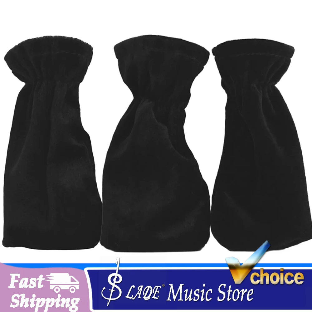 3pcs Piano Sustain Pedal Cover Universal Colorful Golden Velvet Non-Slip Foot Cover Dust Cover Protective Piano Accessories