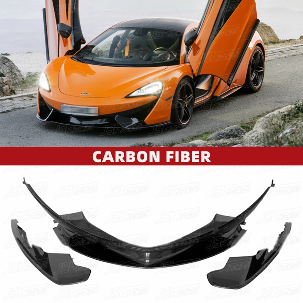 O Style Carbon Fiber Front Lip For Mclaren 570S 2015-2017 (JSKMR5715002)