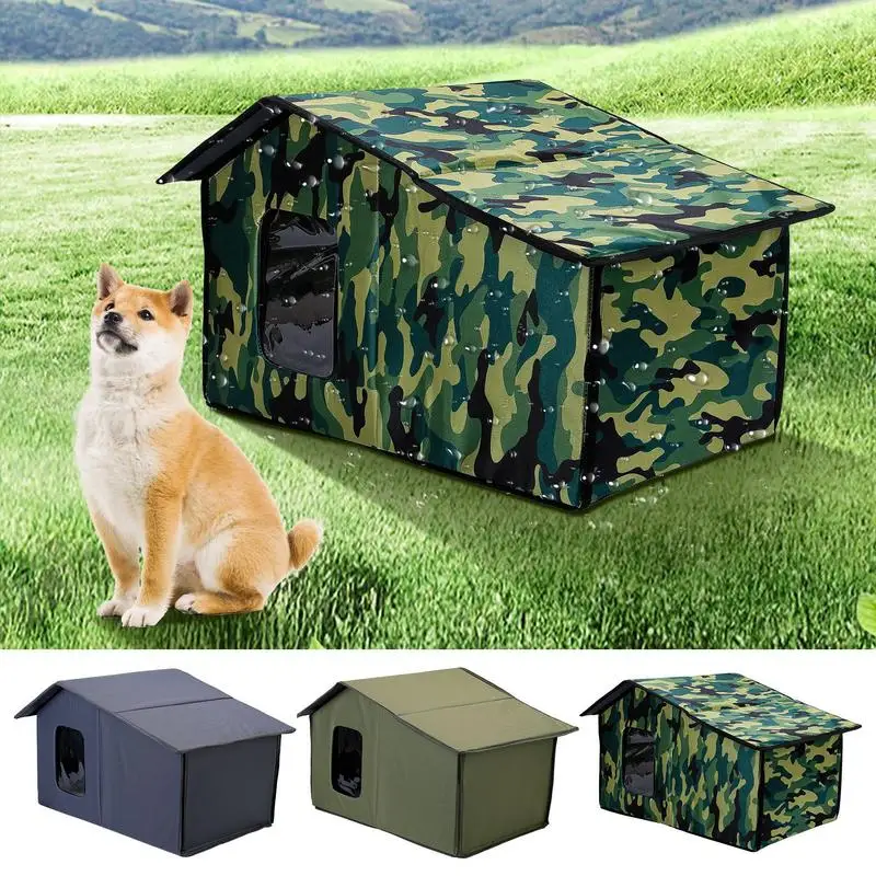 

Waterproof Outdoor Pet House Collapsible Warm Cat House Cat Bed FeralCats Dogs Shelter Weatherproof FeralCat Cave Keep Warm