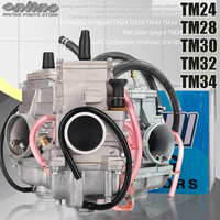 TM Carburetor TM24 TM28 TM30 TM32 TM34 Carb Flat Slide 28 30 32 34mm Carburador For Mikuni Honda CR250 Kawasaki KX125 KX150