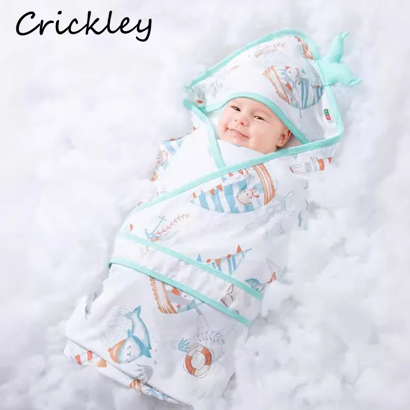 

Cartoon Animals Baby Blanket Cute Cotton Soft Infant Wrap Swaddle Blanket Newborn Hooded Sleeping Quilt