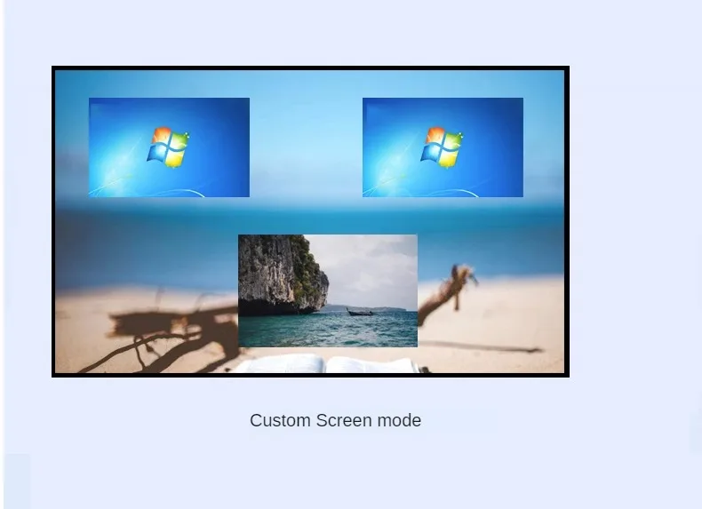 Professional 4 Channel Video quad Multiplexer with DVI Output for High Definition Display and Seamless Switching  4 in 4 out