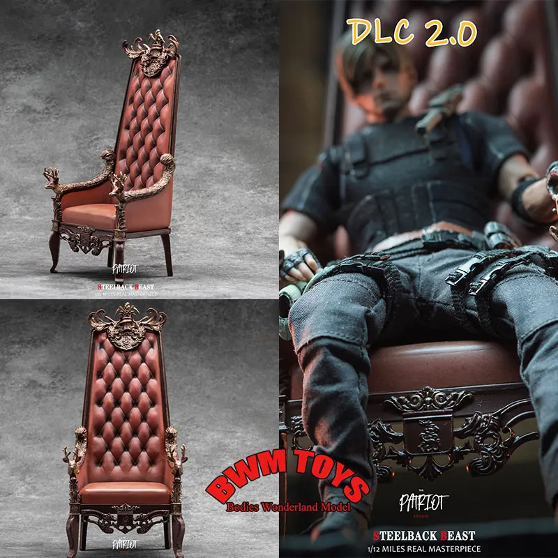 

Аксессуары для сцен Patriot Studio: Роскошное кресло-трон STEELBACK BEAST в масштабе 1/12 для 6-дюймовых фигурок.