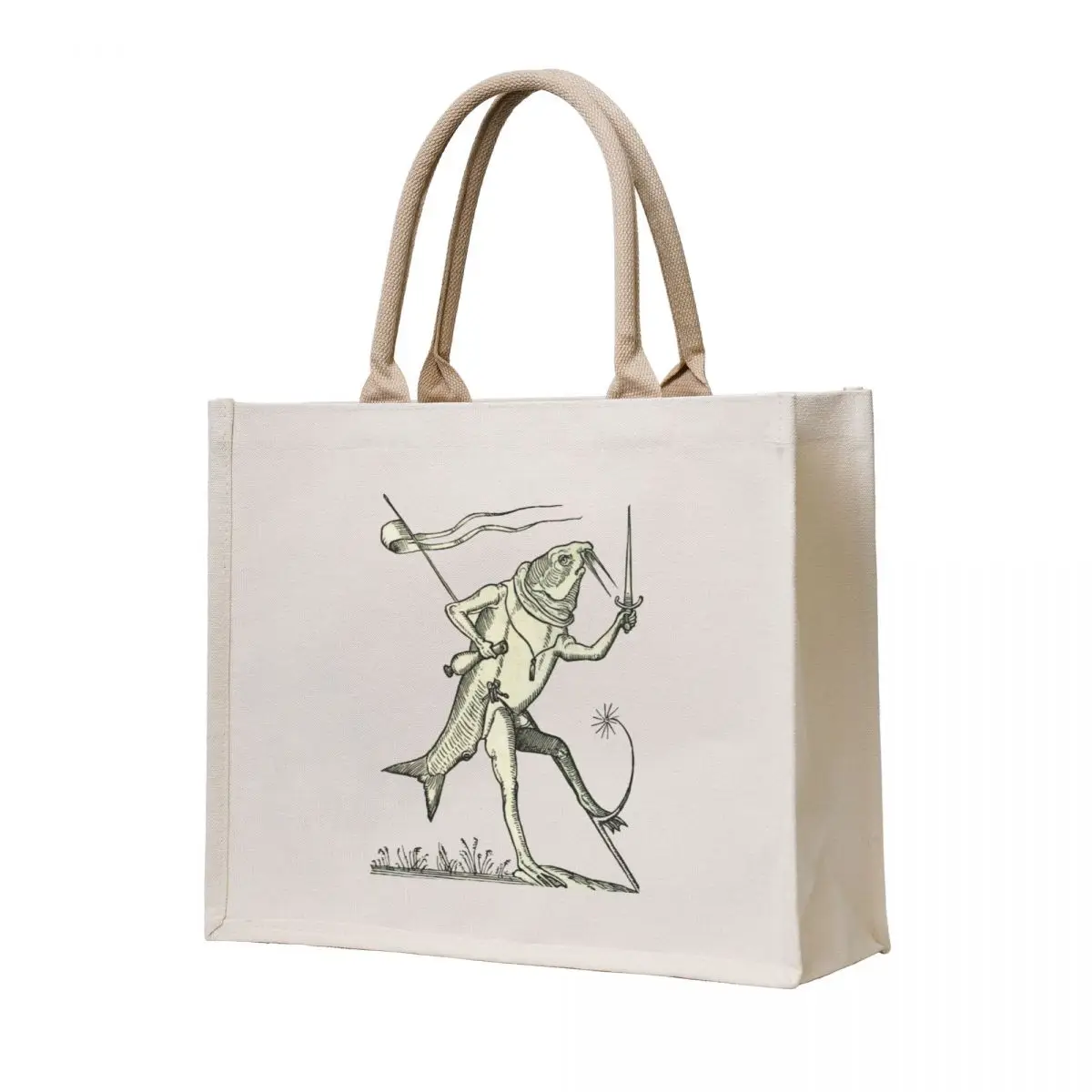 

Medieval Creature Meme Tote Bag bag for beach Handbags women sacs de shopping