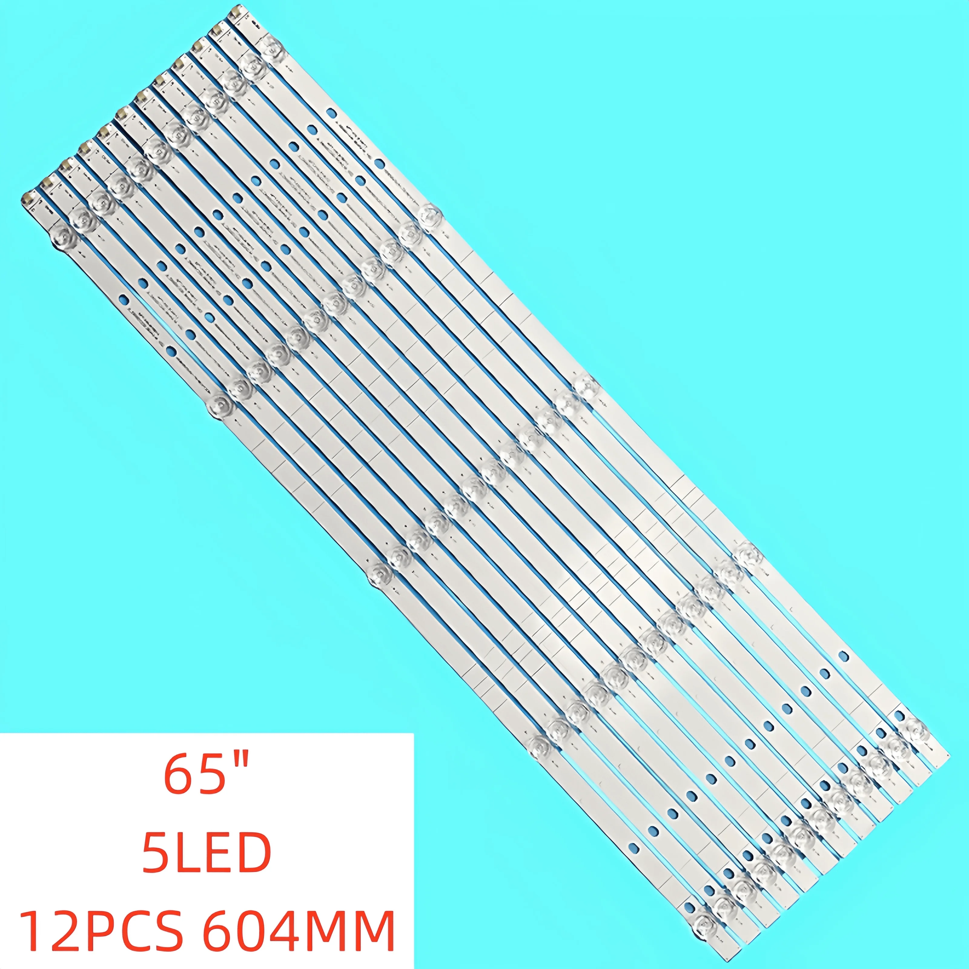 

12pcs/set 5lamp New LED Backlight Strip for Hisense 65"TV HZ65A65E HZ65A66E H65E3A H65E3A-Y H265AS5 JL.D65051330-365AS-M_V02