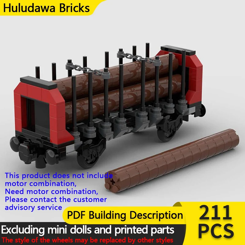 

City Car Model MOC Building Bricks Logging Railcart Transport Modular Technology Children Holiday Gifts Assemble Toys Suit