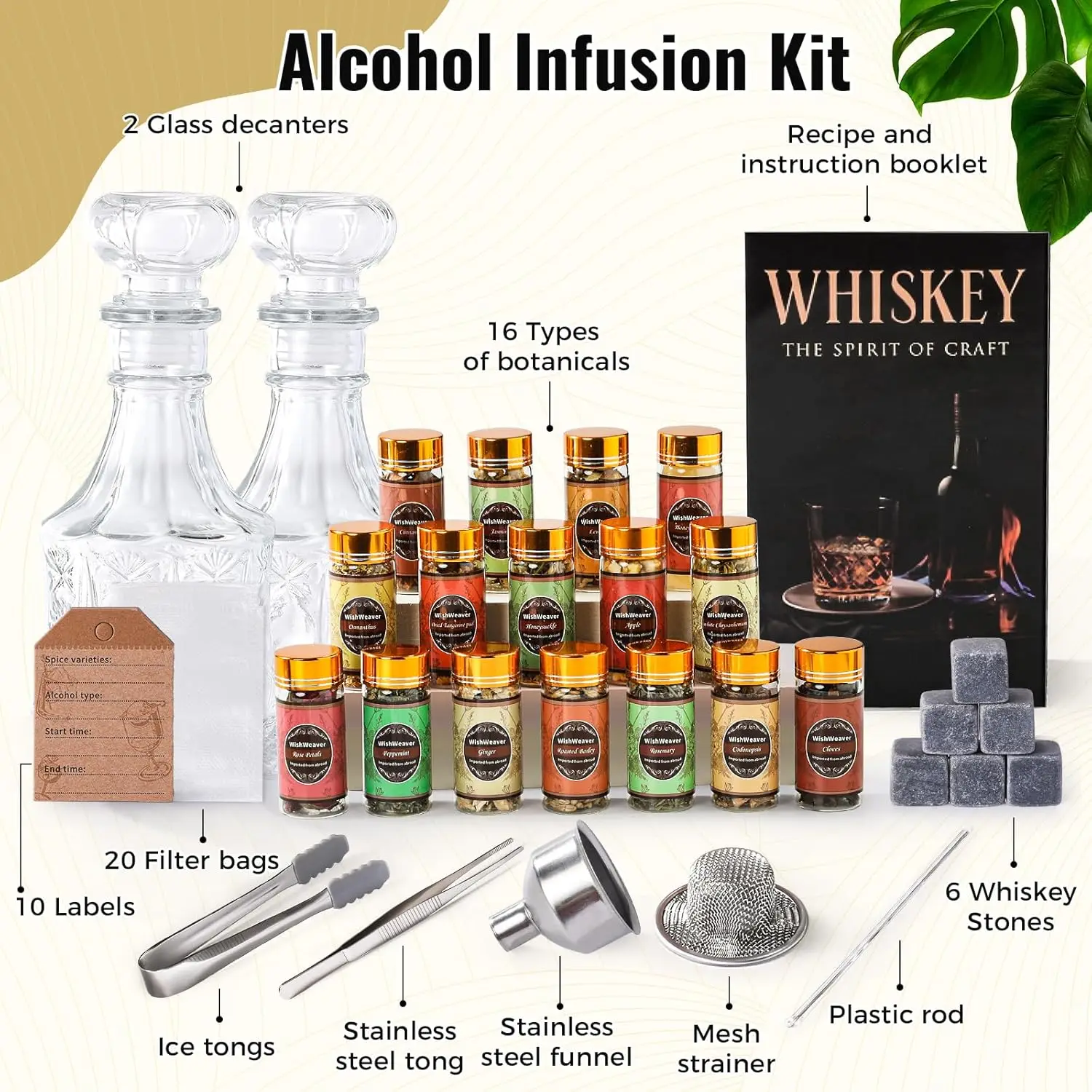 12-Taste Gin Beverage Gift Box Set Business Corporate Product Box Wholesale Price in Stock Juniper Flavor Drinks Collection