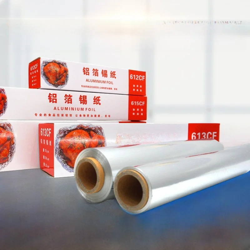 Thickened Aluminum Foil Roll New Commercial Grade BBQ Oven Air Fryer Baking Disposable Kitchen Cooking Utensils view 2