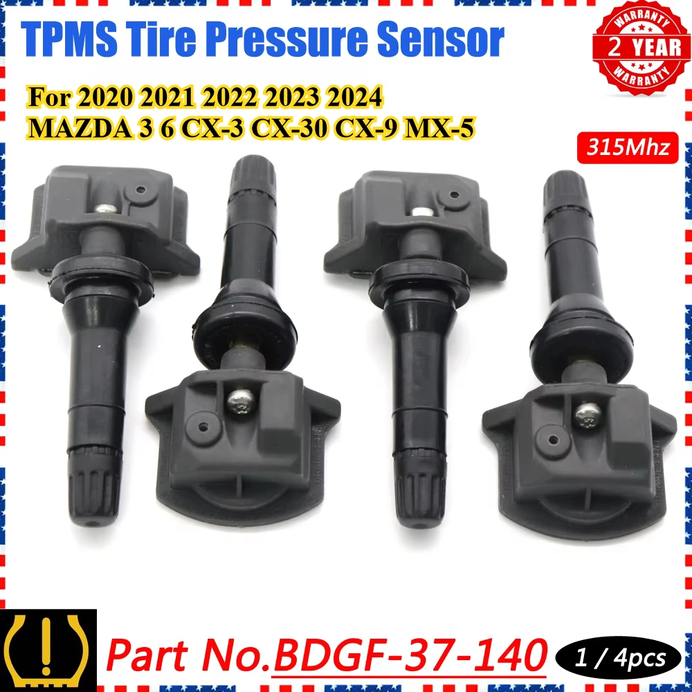 BDGF-37-140 Датчик давления в шинах TPMS для 2019-2025 MAZDA 3 6 CX-3 CX-30 CX-9 CX-5 CX-50 MX-5 BDGF-37140 BDGF37140