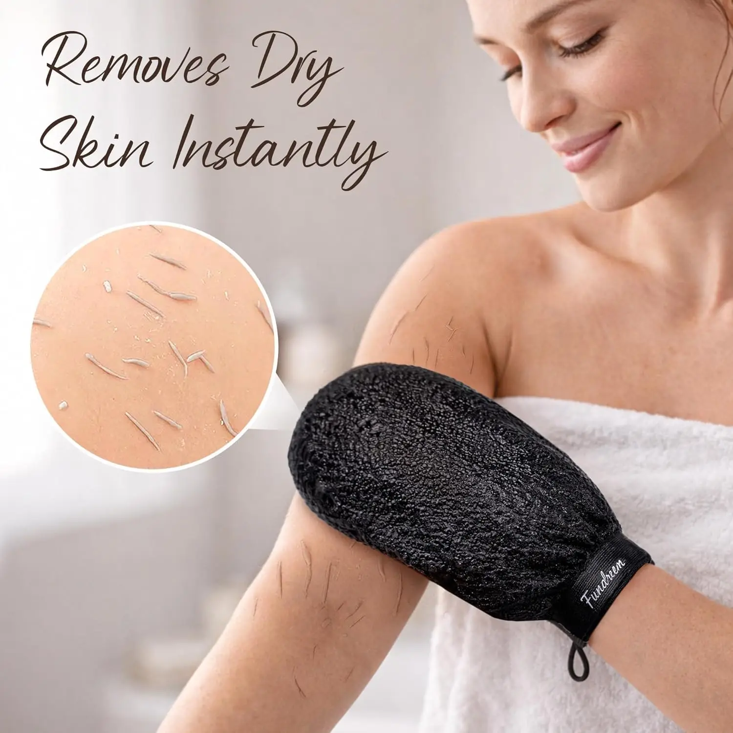 Damen-Sicherheitsrasierer-Set mit 2 Peeling-Handschuhen, 10 Klingen, Edelstahlgriff, Nassrasur für Bikinizone, Beine, Achseln – Detail 5
