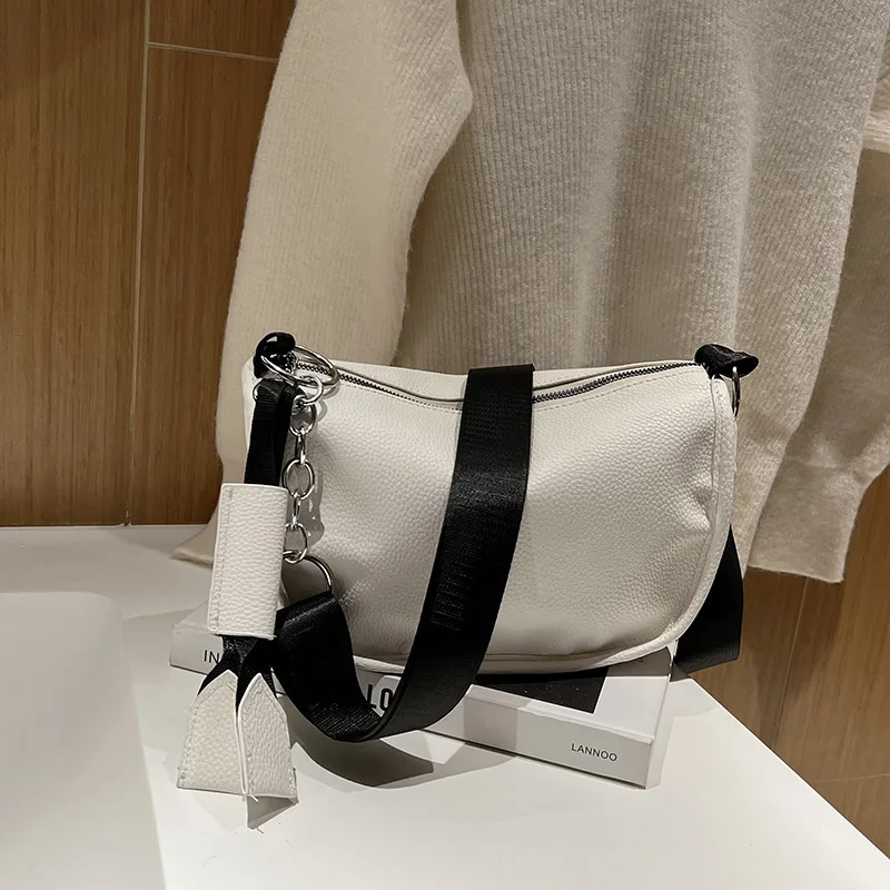 Autumn and Winter Simple Women's Bag2024 Trendy New Fashion Women's Bag Casual Style Single Shoulder Cross Shoulder Dumpling Bag