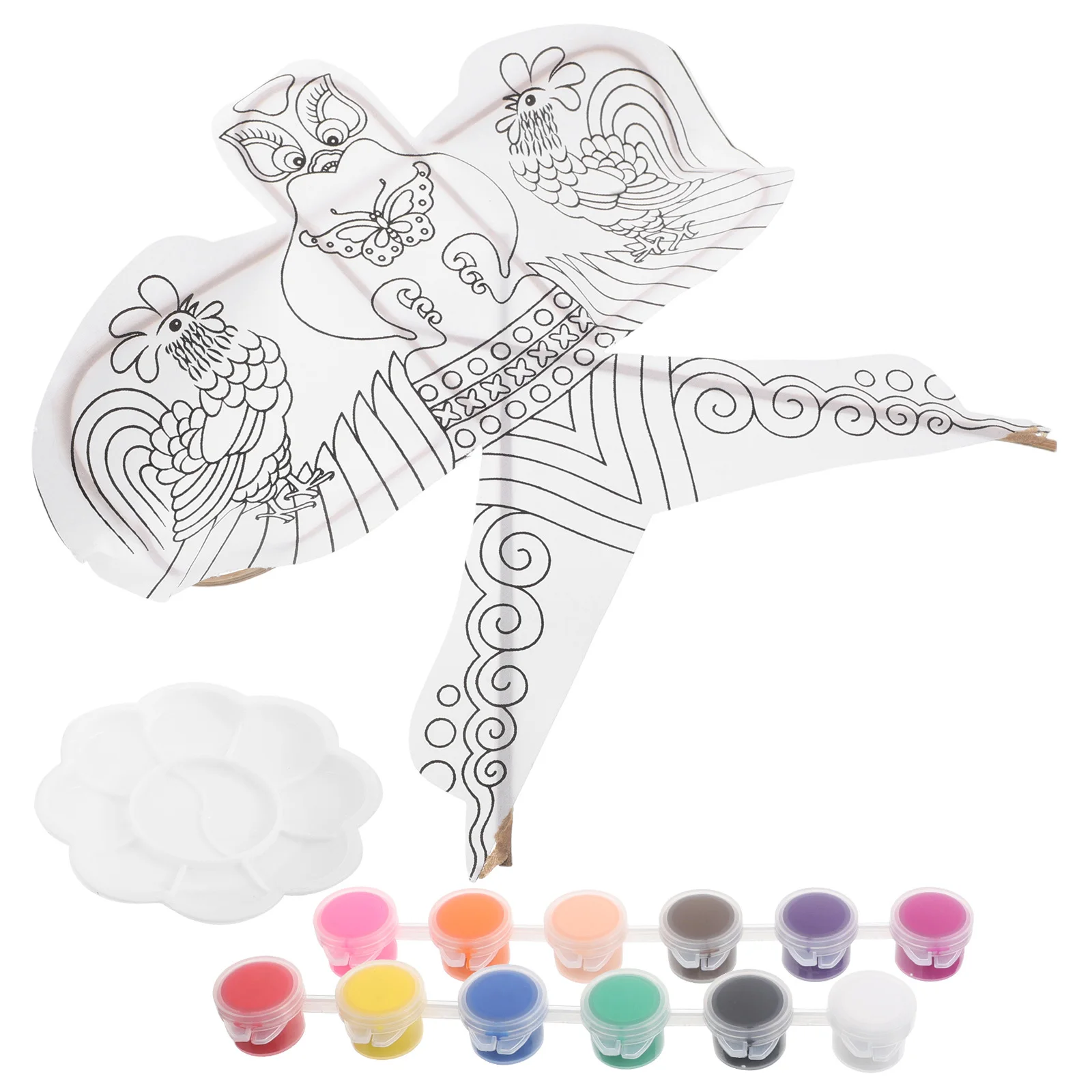 Zestaw do samodzielnego wykonania latawców dla dzieci, łatwy montaż, do malowania, na imprezy, upominek dla początkujących, zestaw rzemieślniczy, dekoracje z latawców.