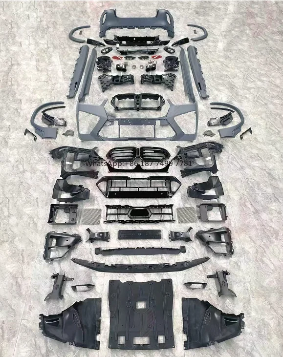

High Quality Car Bumper for . X6 G06 2023+ Update to X6M Front Rear Bumper Aasembly Side Skirts Grille Perfect Fit