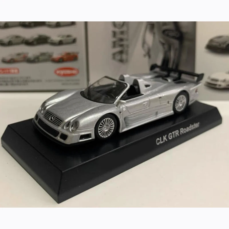 KYOSHO 1/64 CLK GTR Roadster Silver Alloy Racing Car Model Classic Adult Souvenir Gift Static Display view 4
