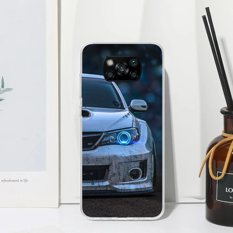 Sportwagen Drift JDM Japan Handy hülle für Xiaomi Poco X6 X5 X4 X3 NFC F6 F5 Pro F4 GT F3 F1 M5S M4 M3 Art Fundas Back Cover