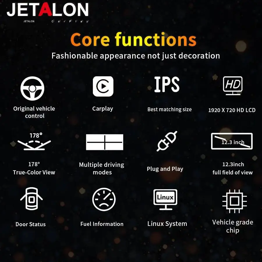 لكاديلاك XTS 2013-2018 لوحة القيادة الرقمية LCD لوحة العدادات عداد السرعة العنقودية Carplay الظاهري قمرة القيادة مقياس سرعة الدوران 12.3" #5