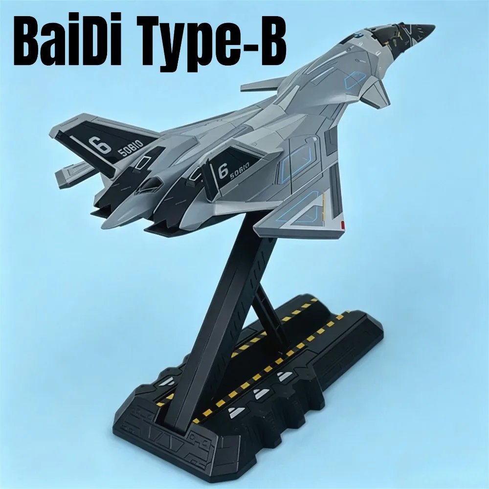 Scale 1:200 BaiDi Type-B Aerospace Fighter Model Toys Alloy Diecast Car Miniature Airplanes Models Gifts for Aerospace Lovers