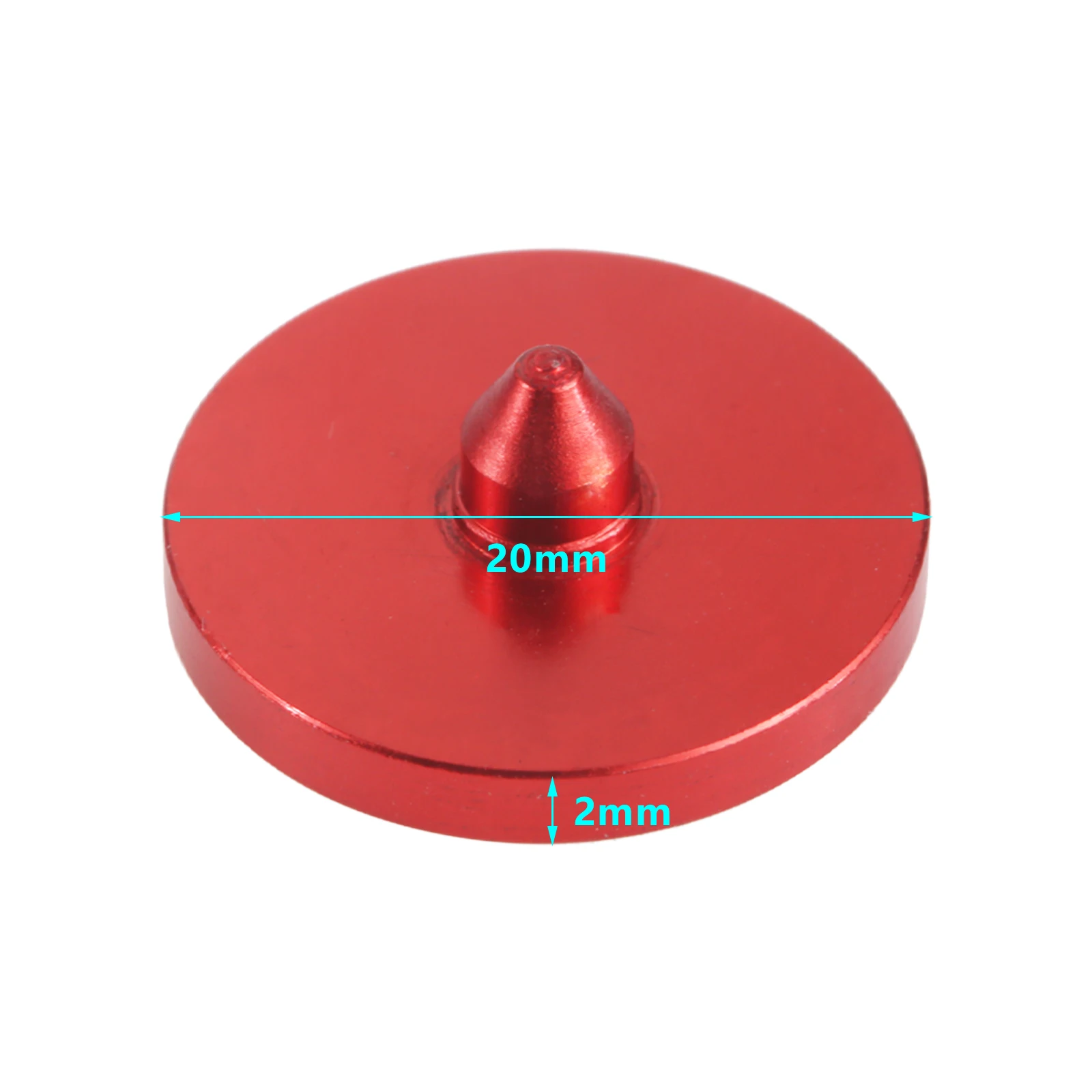 5pcs Aluminium Alloy Round Shaped Golf Ball Markers Mark Balls Position Golf Training Aids 20mm Red/Gold/Silver/Blue/Black