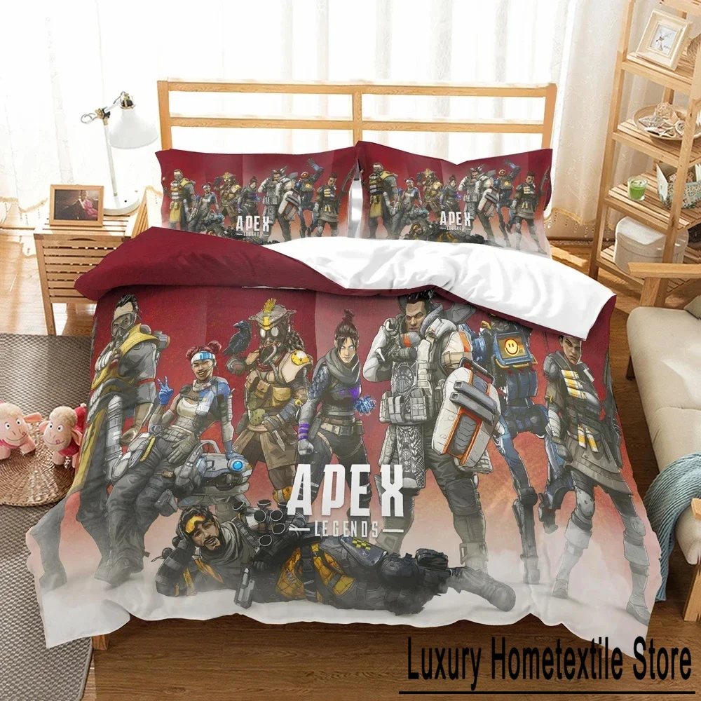 3D Printed Game Duvet Cover APEX Pillowcase Legends Bedding Set Double Twin Full Queen King Adult Kids Bedclothes Quilt Cover