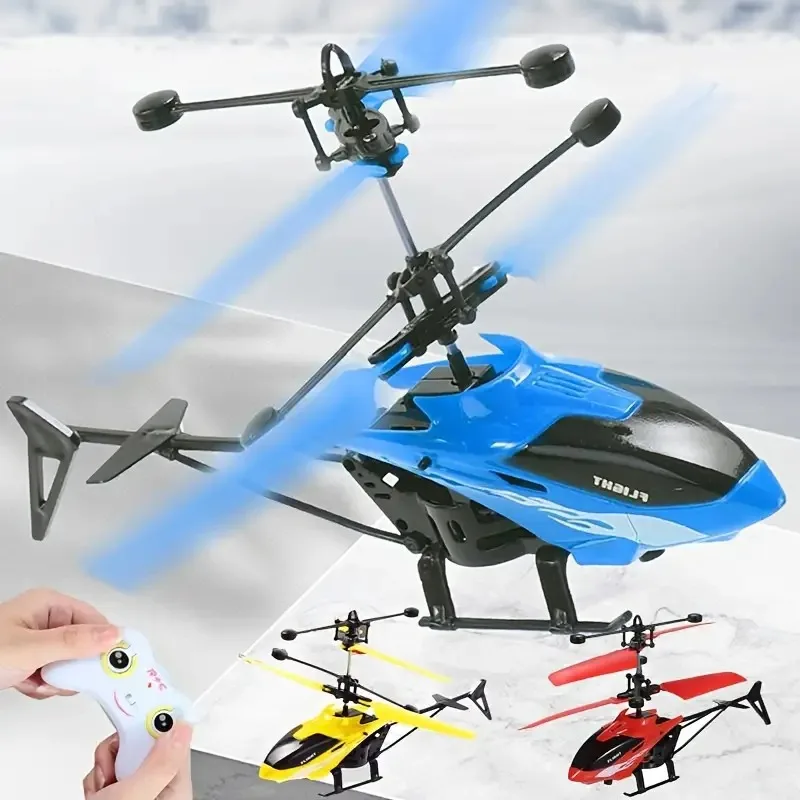 New Mini Hovering Remote Control Helicopter Rechargeable Drone Toy Sensing Safe Fall Fun Toy For Boys Girls Birthday Gifts