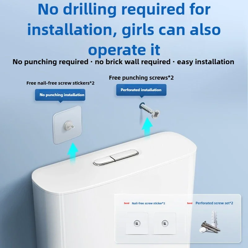 Excellent Water Tank with Flushing Spray Gun Household Bathroom Flushing Toilet Energy-saving Flushing Toilet Tank Large Impulse