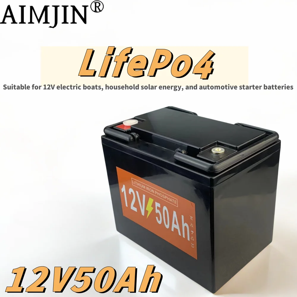 

12V 50Ah LiFePO4 Battery Pack Built-In BMS,for Sprayer, Electric Vehicle, LED Lamp Battery Andother Equipment Power Supply