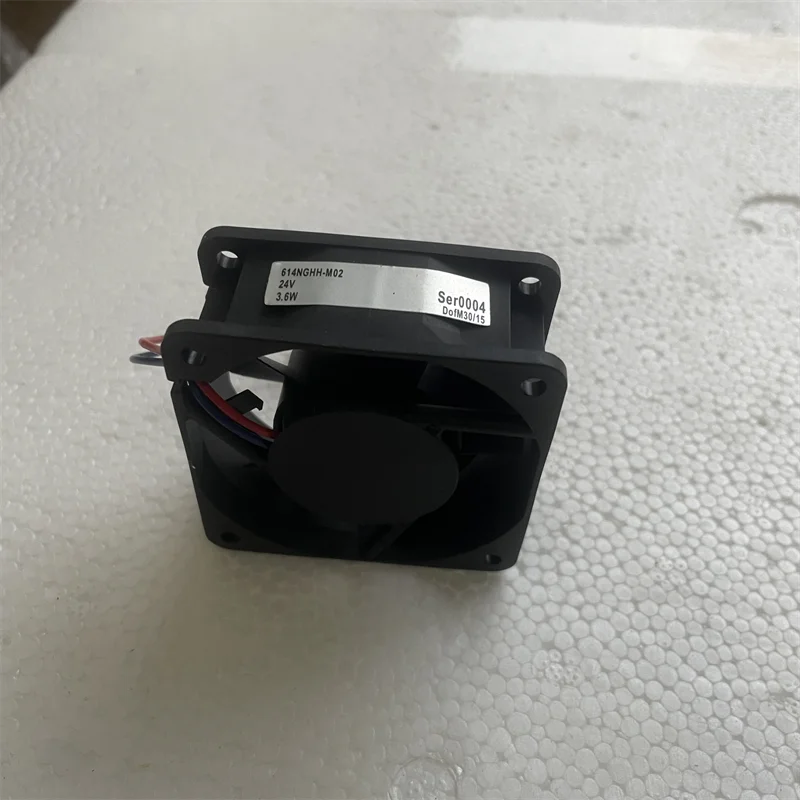 

614NGHH-M02 60 мм 24В DC Вентилятор 6025 с подшипником скольжения, высокоскоростной промышленный охлаждающий вентилятор для шкафов, инверторов, ПЛК