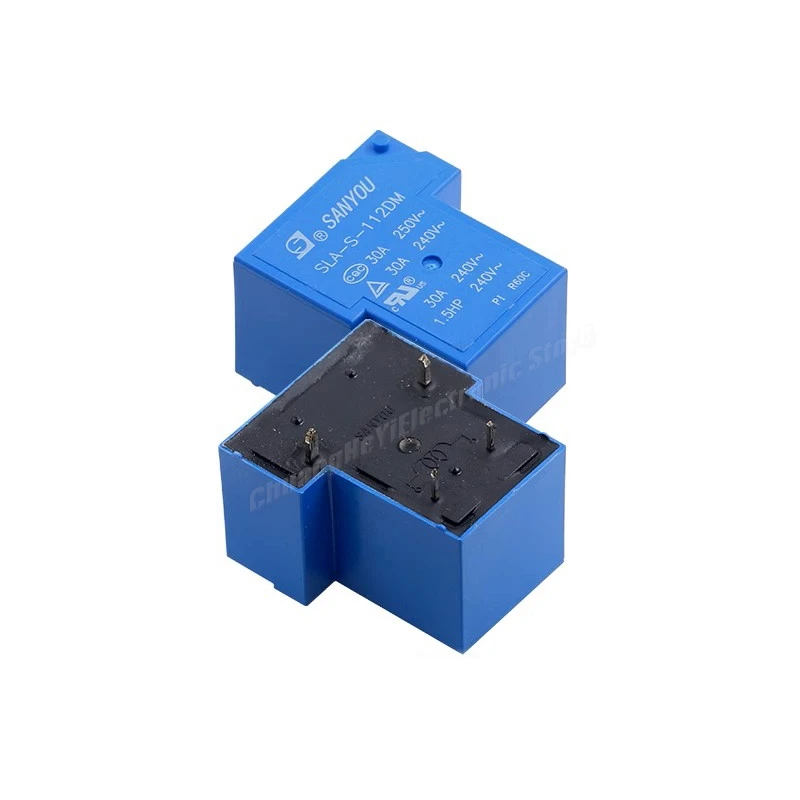 5 Pçs/lote Original Novo SANYOU SLA-S-112DM 12VDC SLA-S-124DM 24VDC SLA-S-148DM 48VDC 5 PINOS 30A Relé de Potência