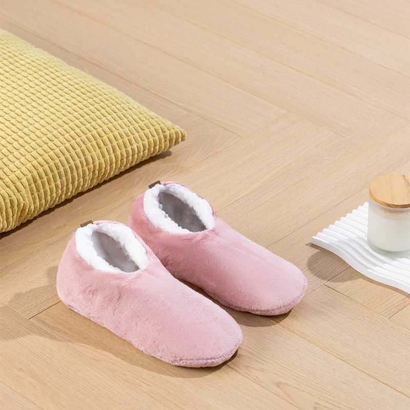 Women\'s Indoor Floor Socks Keep Warm Winter Men Non-slip Floor Shoes Soft Comfortable 2022 New Fashion Ladies Home Slippers