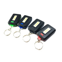 Mini COB LED Keychain Flashlight Key Chain LED Emergency Light Battery Portable Lighting Torch COB Keychain Flashlight U26