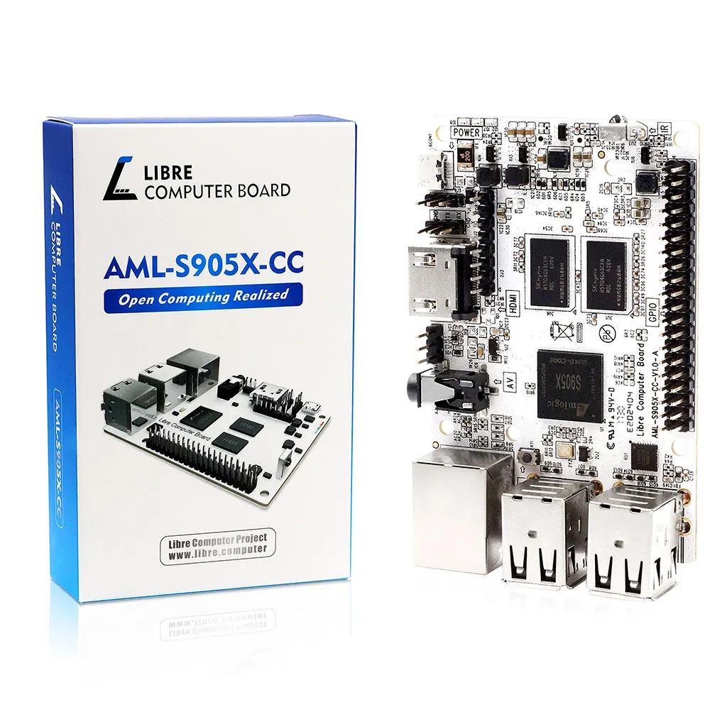 Imagem -01 - Libre-computador Aml-s905x-cc le Batata Placa Única Alternativa pi