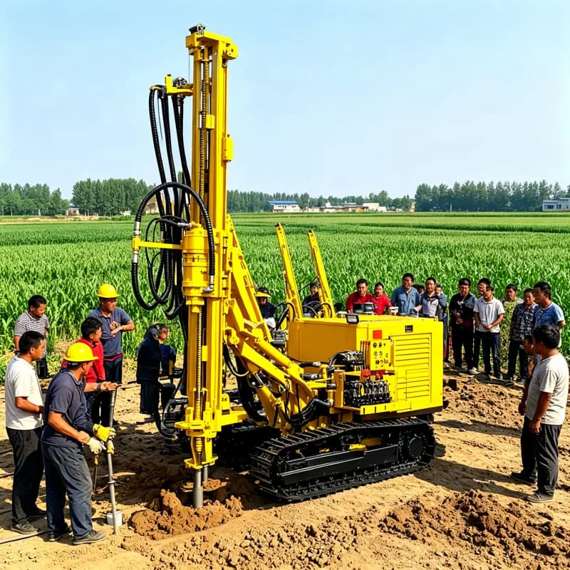 Crawler DTH Truck Rig Integrated Vehicle Mounted System Customized High Air Pressure Deep Well 400m Water Well Geothermal Mining