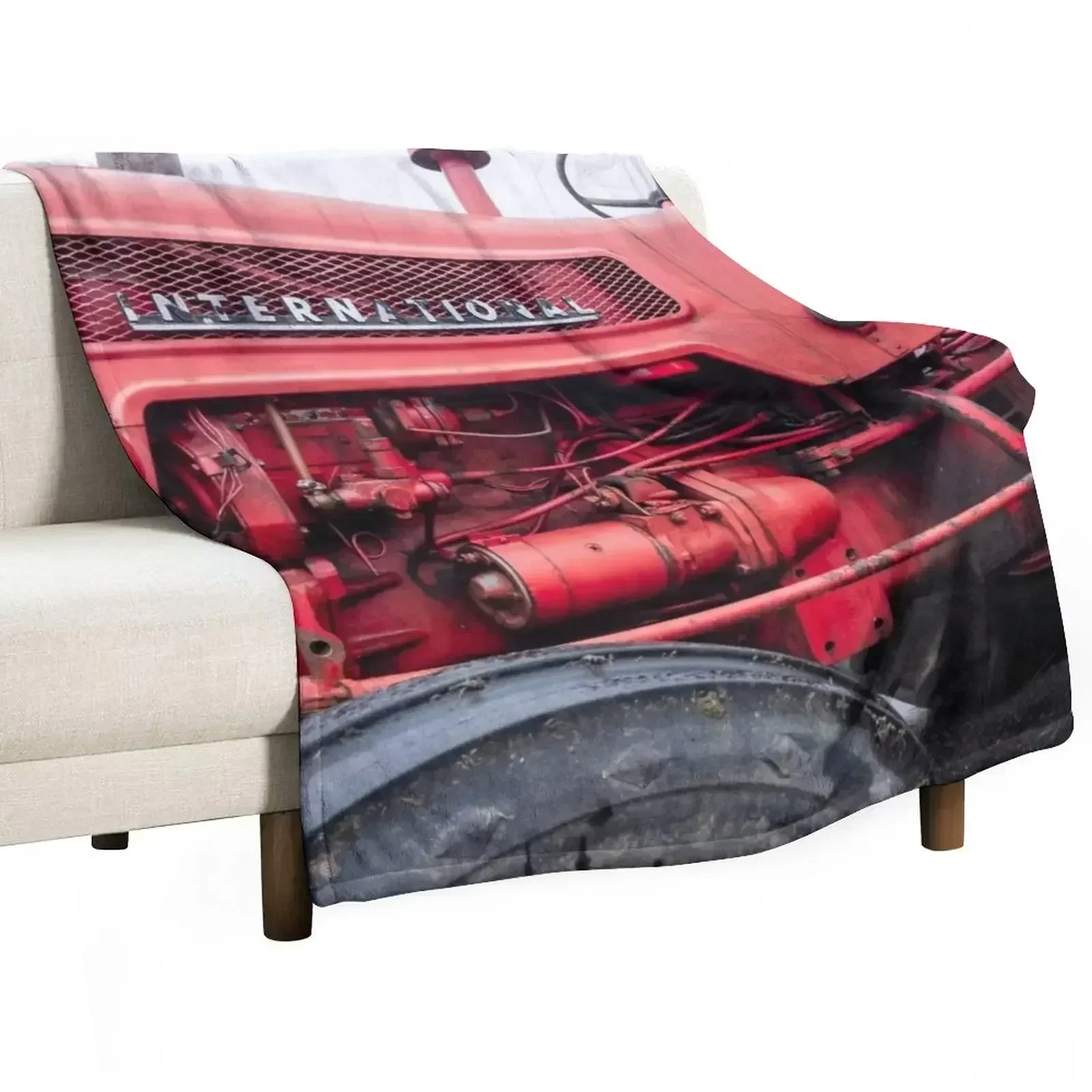 

Vintage International B275 Tractor Throw Blanket Softest Blankets For Sofas Blankets