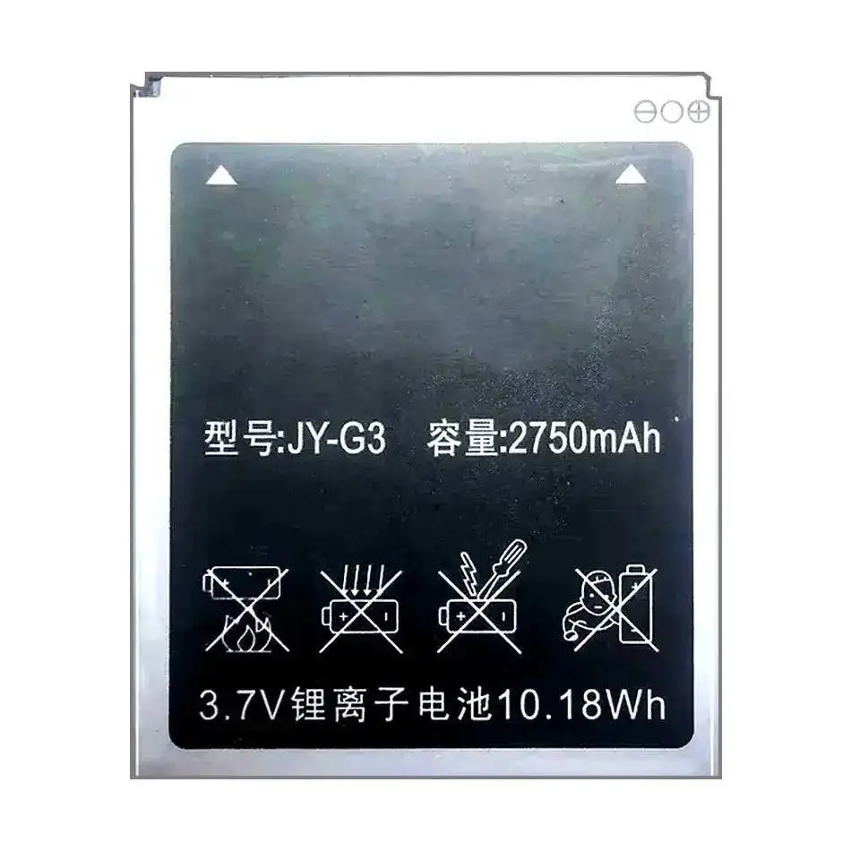 بطارية الهاتف المحمول 2750Mah JY-G3 عالية السعة لـ Jiayu JY G3 G3S G3C G3T أداء طويل الأمد