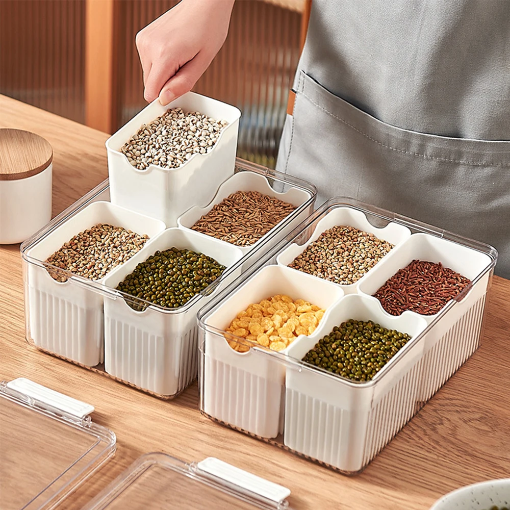 Spice Storage Jars Household Combination Seasoning box Containers Food Preservation Storage Box Kitchen Organizer Storage Box