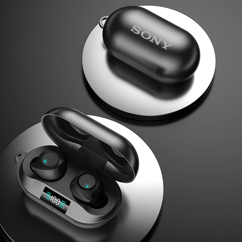 سماعات سوني اللاسلكية بلوتوث 5.5 سماعات HIFI ستيريو ألعاب رياضية سماعة بصمة اللمس سماعة مع ميكروفون سماعات أذن #2