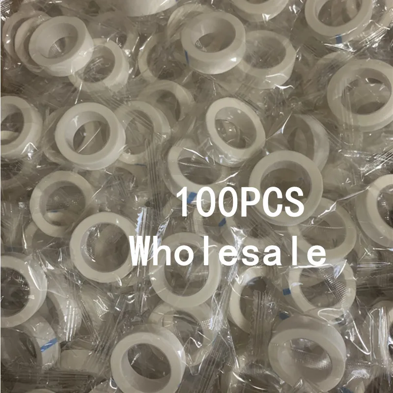 Commercio all'ingrosso 50/100 pz 9 m * 1.25 cm Bianco Ciglia Finte Nastro Ciglia Patch per Estensioni Adesivo Senza Pelucchi Traspirante