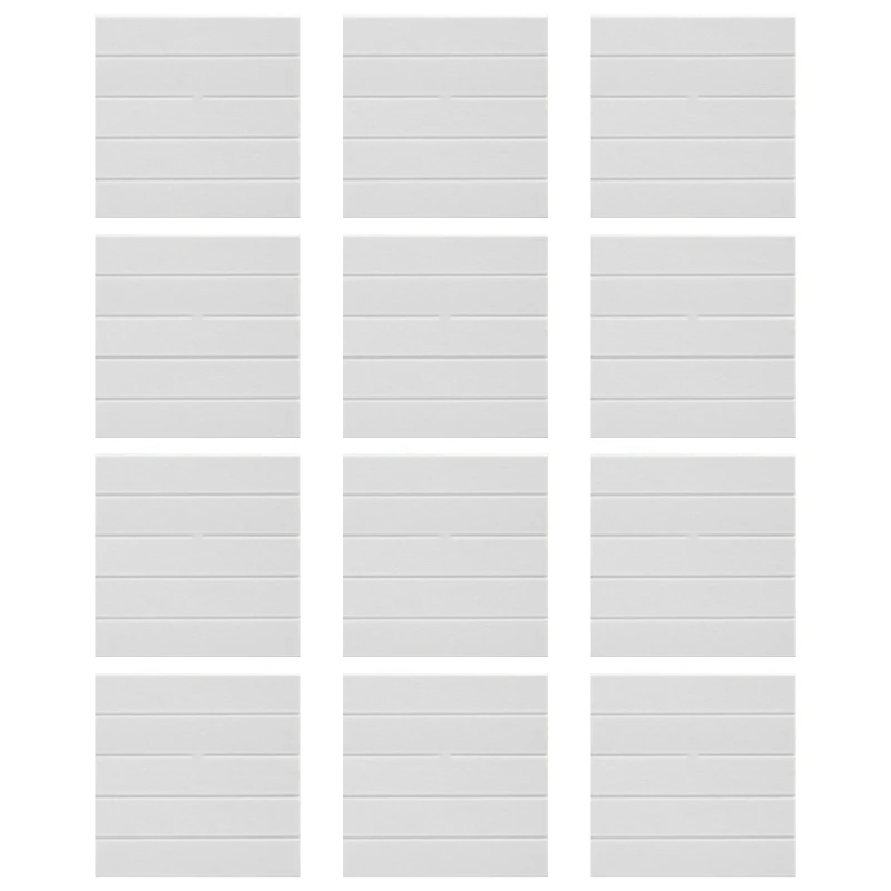 Pacote 12 painéis espuma à prova som, telhas acústicas autoadesivas parede poliéster, envio direto