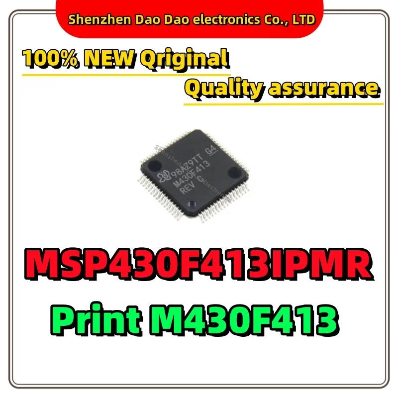 MSP430F413IPMR drukowanie M430F413 LQFP-64 MCU układ mikrokontrolera nowy oryginał