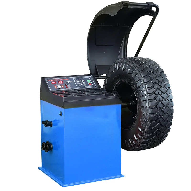 Semi-automatic Blue Tire Removal Machine Combo 0.25kw Smart Wheel Balancer With Good Price