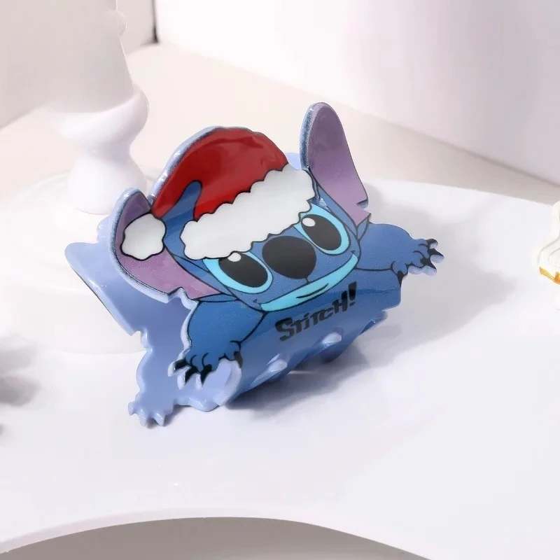 

Christmas Hairpin Female Small Cute Stitch Scratch Clip Back of Head Disc Hair Shark Headpiece Summer Fashion Accessories Girl