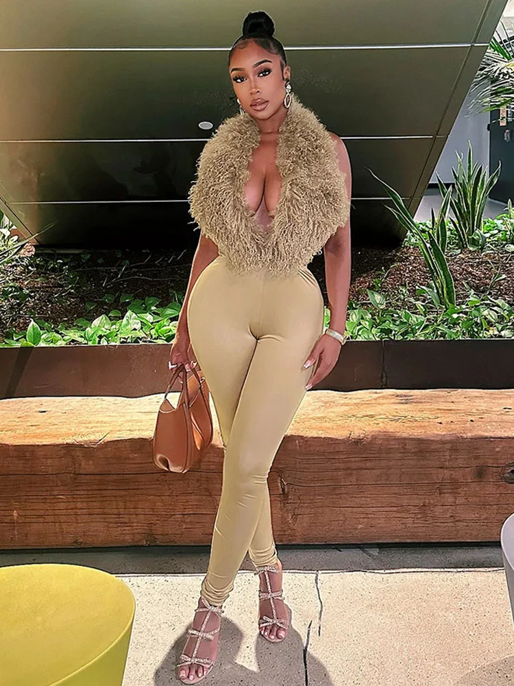 

Weird Puss сексуальный комплект из 2 предметов, женский спортивный костюм, хипстерский пушистый топ с открытой спиной + леггинсы, одинаковые сексуальные уличные наряды