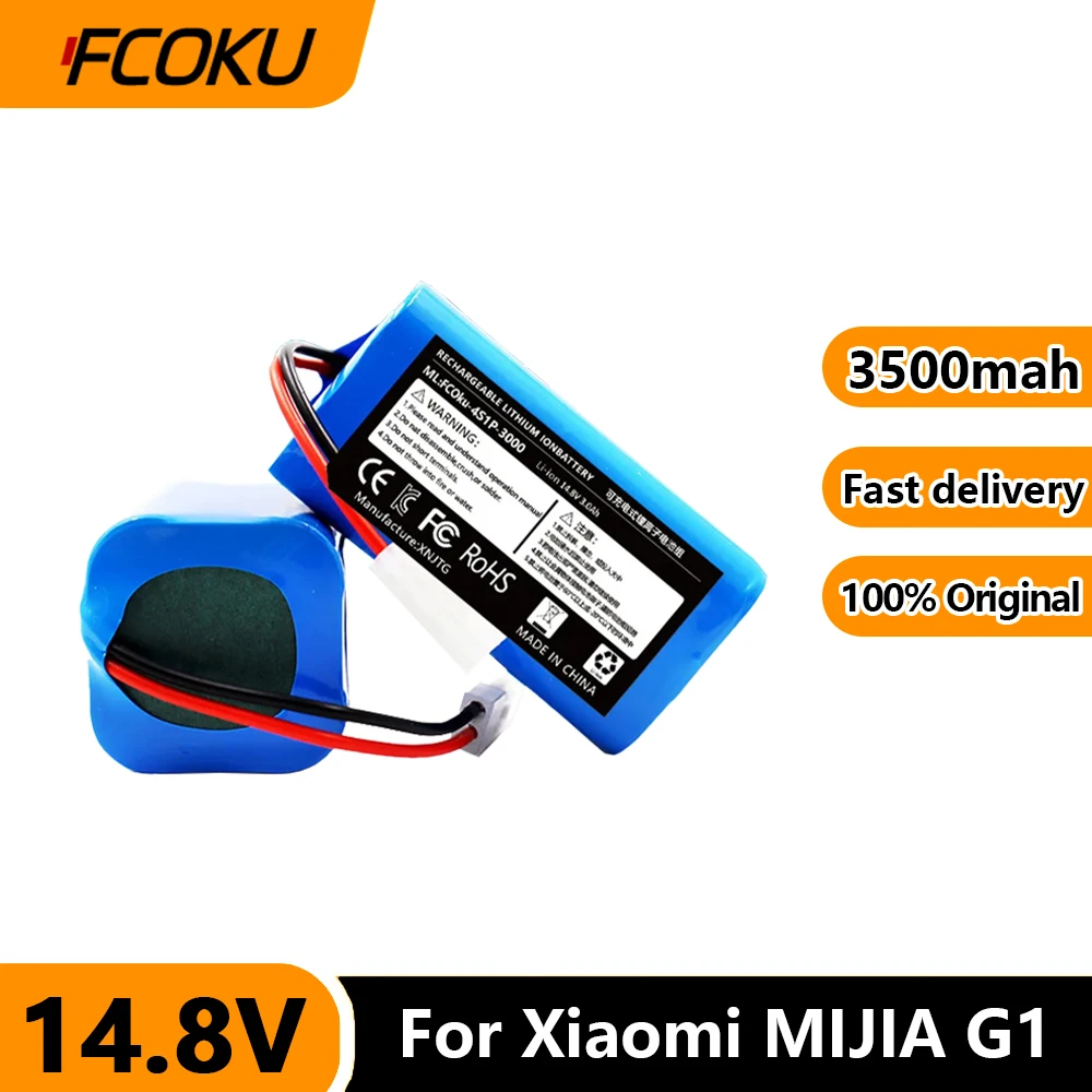 

Original For Xiaomi Replacement Battery H18650CH-4S1P For XIOMI MIJIA Mi Robot Vacuum-Mop Essential G1 MJSTG1 SKV4136GL 3500mAh