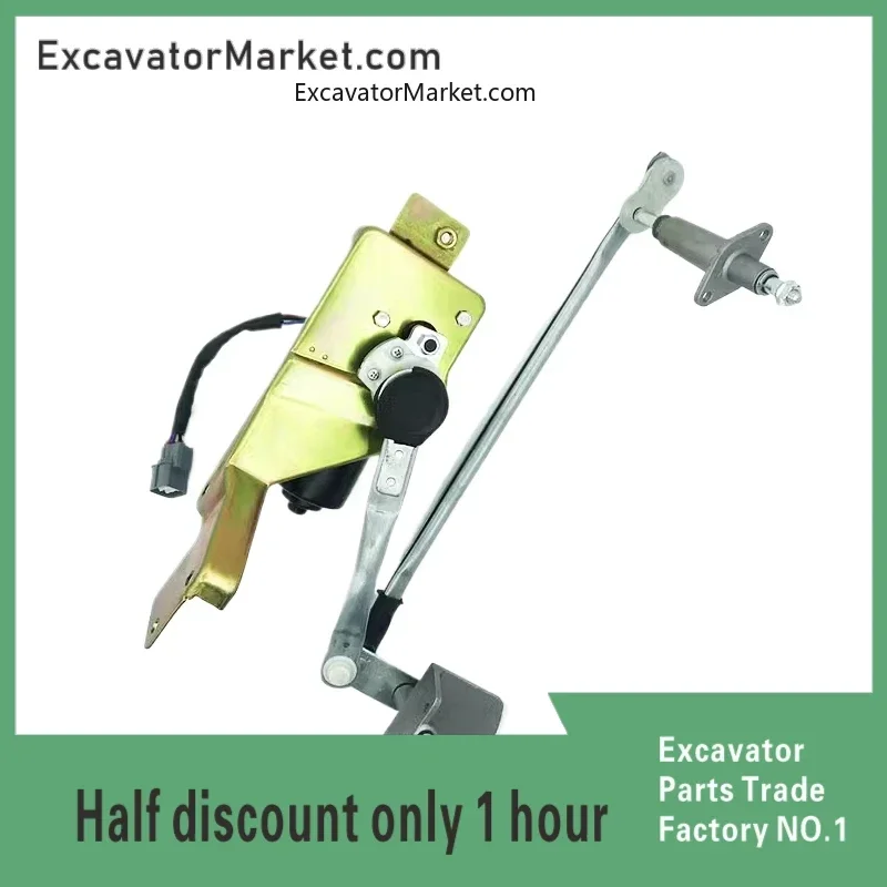 For Hitachi ZAX120/200-6-3G Wiper Motor Assembly Arm 200-5G Wiper Excavator Accessories High Quality